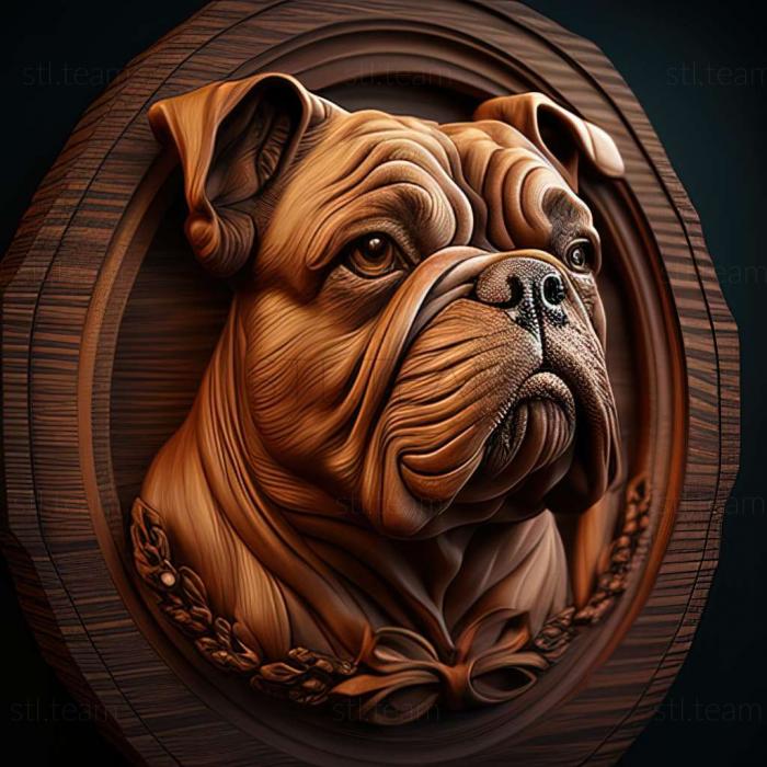 3D model Alapakh Bulldog dog (STL)